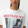 T-shirt con stampa Beershka x Beetlejuice