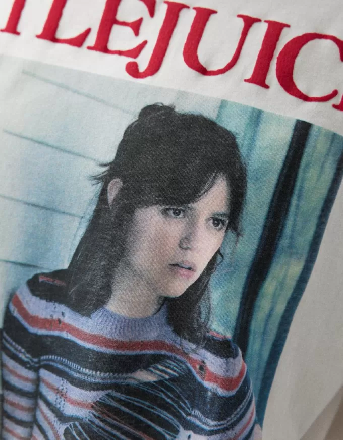 T-shirt con stampa Beershka x Beetlejuice