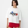 T-shirt corta a maniche corte di Parigi