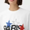T-shirt corta a maniche corte di Parigi