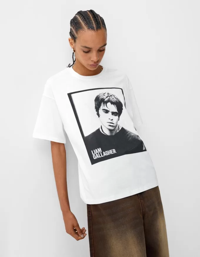 T-shirt di Liam Gallagher a manica corta