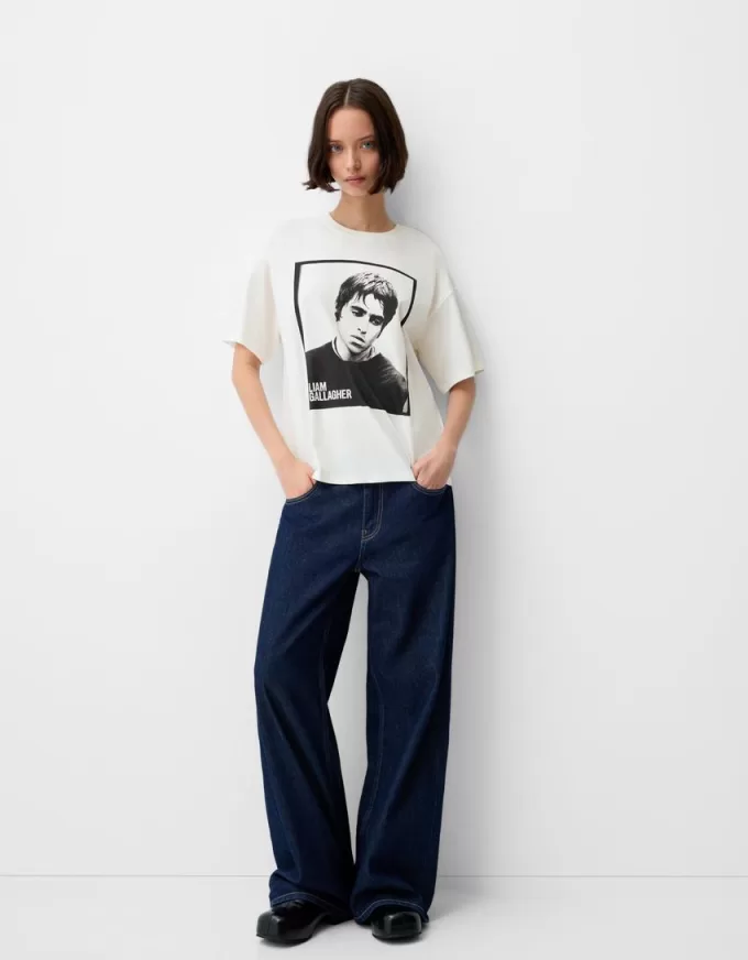 T-shirt di Liam Gallagher a manica corta