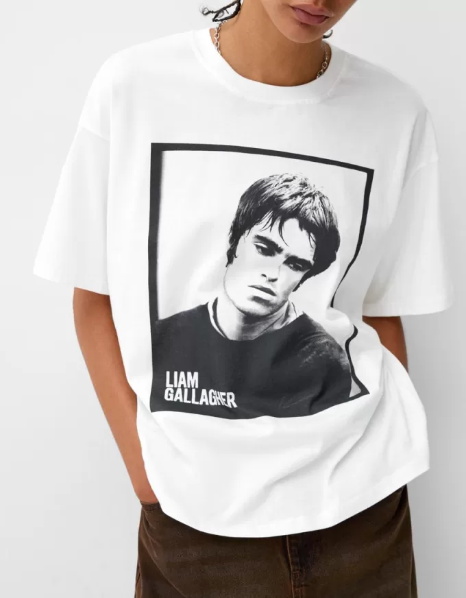 T-shirt di Liam Gallagher a manica corta