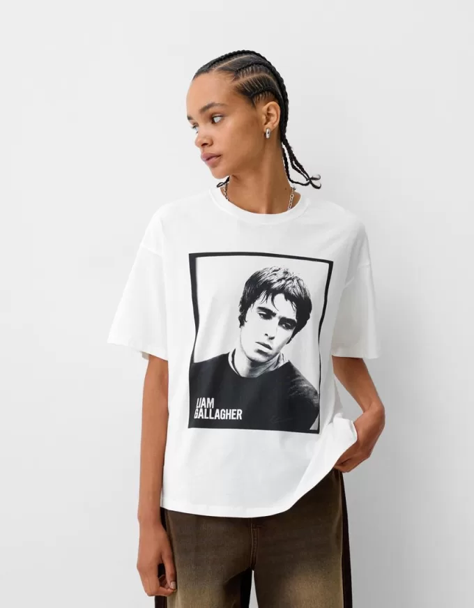 T-shirt di Liam Gallagher a manica corta