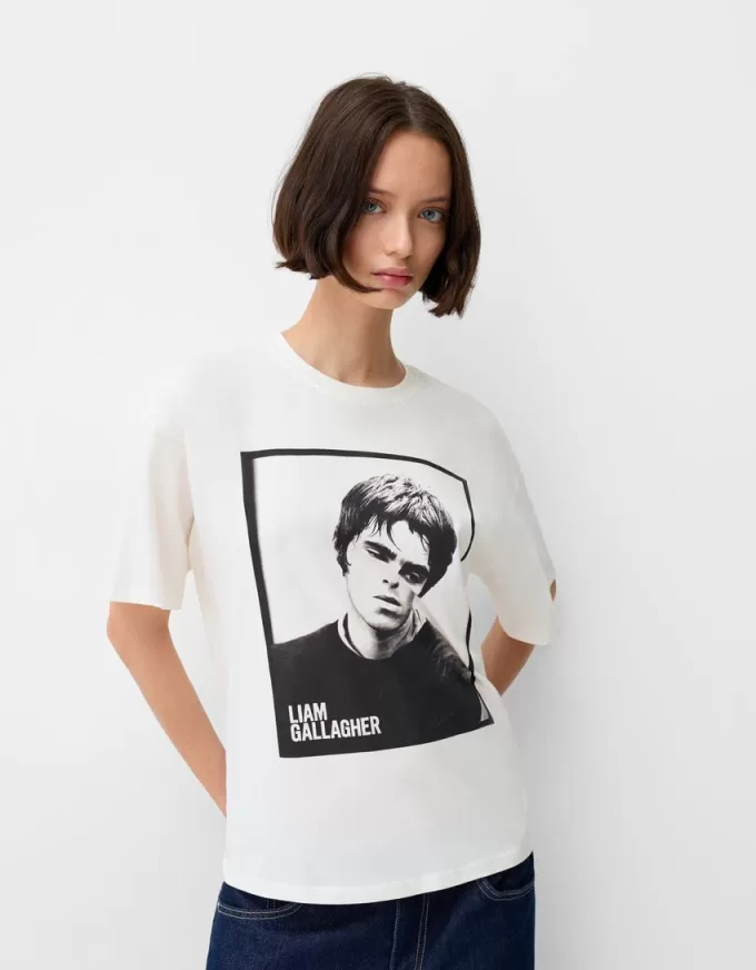 T-shirt di Liam Gallagher a manica corta