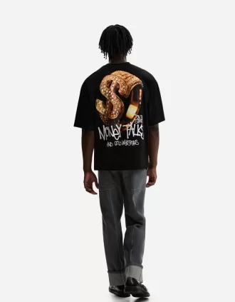 T-shirt extra ampia a maniche corte con stampa