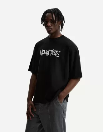 T-shirt extra ampia a maniche corte con stampa