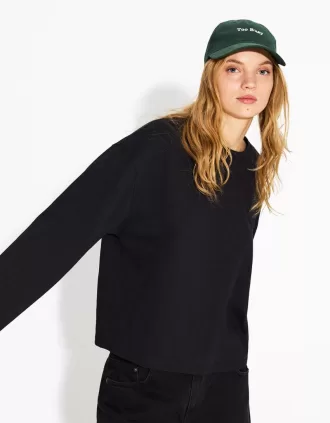 T-shirt in cotone a manica lunga