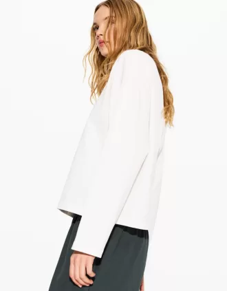 T-shirt in cotone a manica lunga