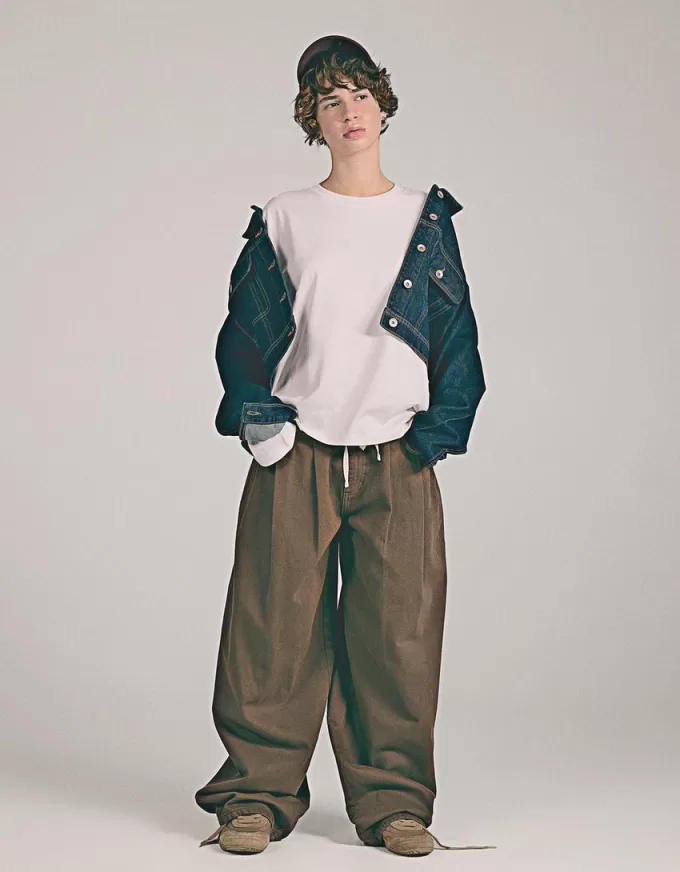 T-shirt in cotone a manica lunga