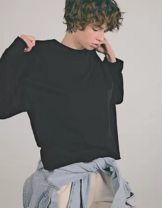 T-shirt in cotone a manica lunga