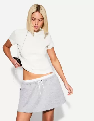 T-shirt in cotone pesante a manica corta