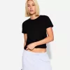 T-shirt in cotone pesante a manica corta
