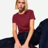 T-shirt in cotone pesante a manica corta