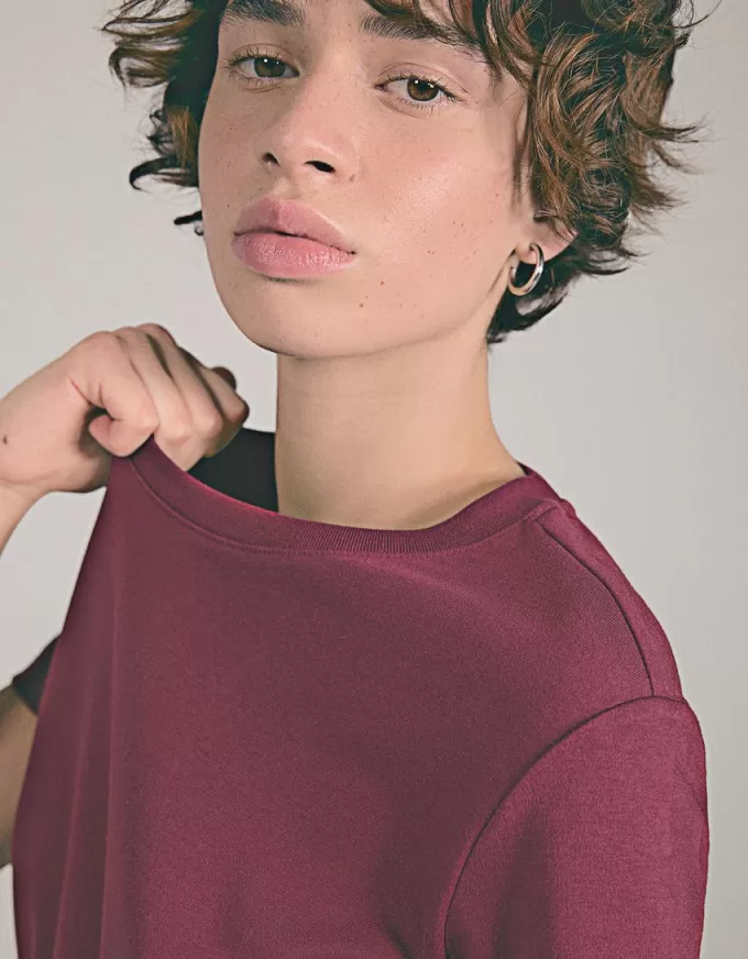 T-shirt in cotone pesante a manica corta