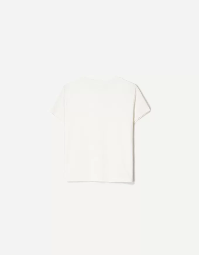 T-shirt in cotone pesante a manica corta