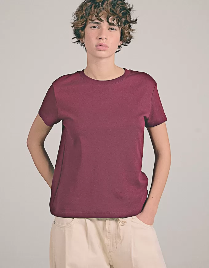 T-shirt in cotone pesante a manica corta