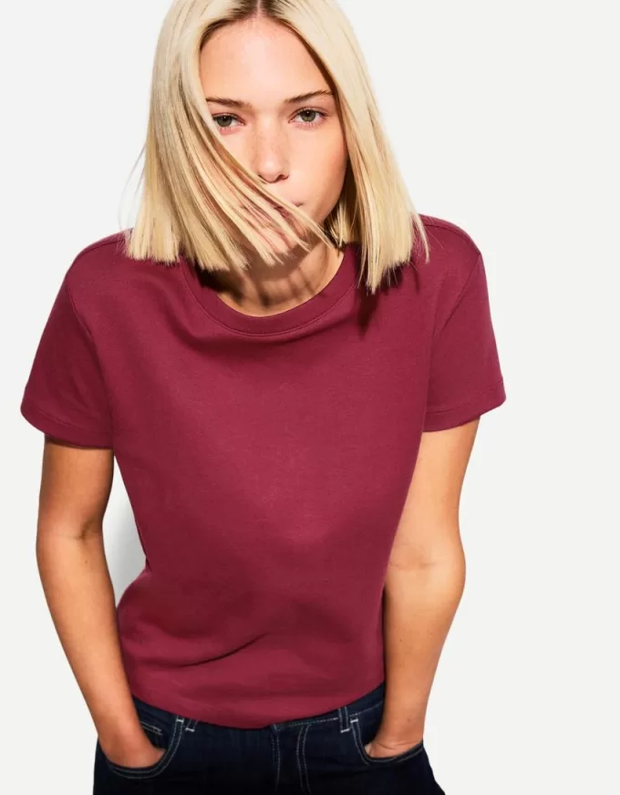 T-shirt in cotone pesante a manica corta