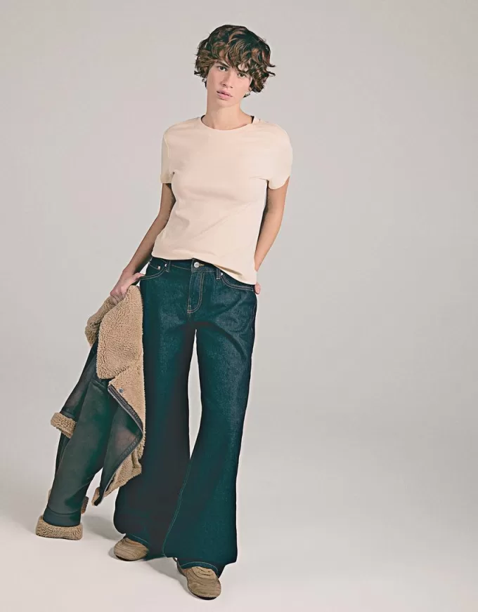 T-shirt in cotone pesante a manica corta