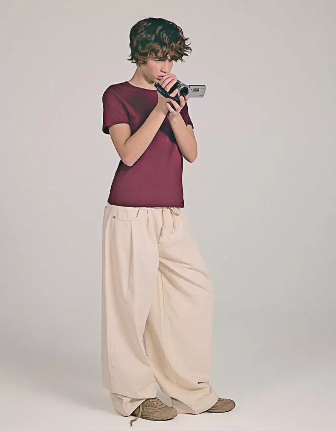 T-shirt in cotone pesante a manica corta