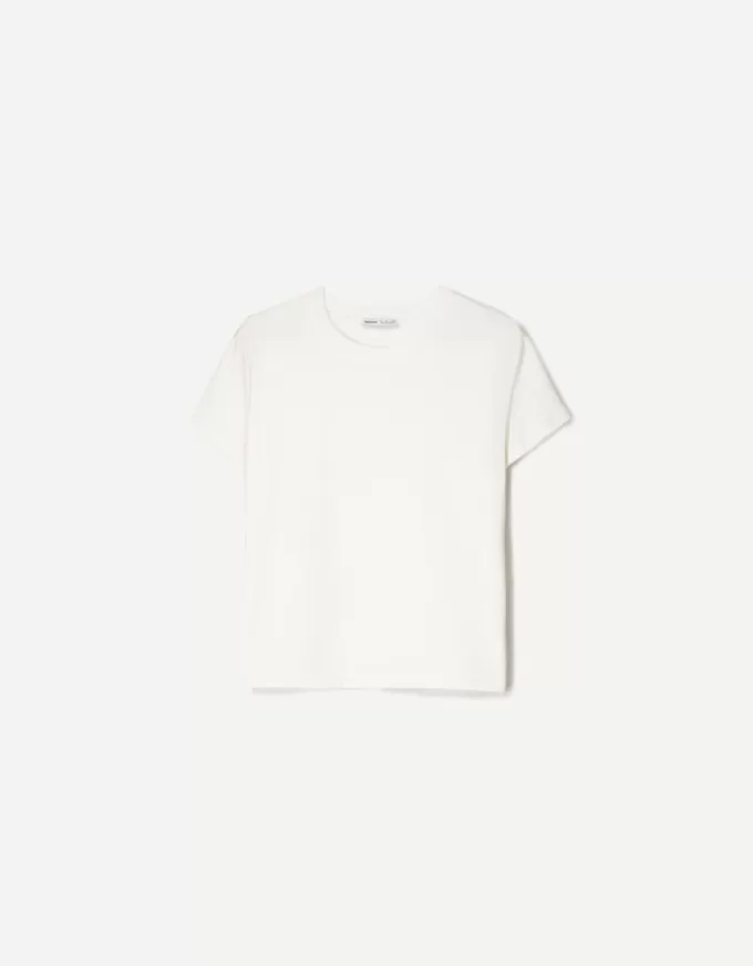 T-shirt in cotone pesante a manica corta