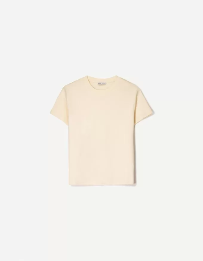 T-shirt in cotone pesante a manica corta