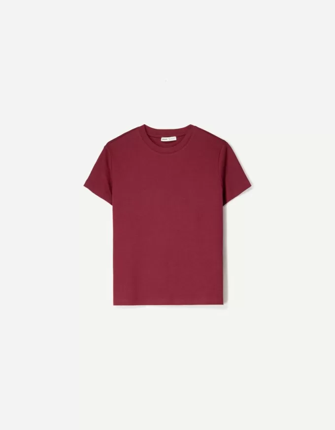 T-shirt in cotone pesante a manica corta