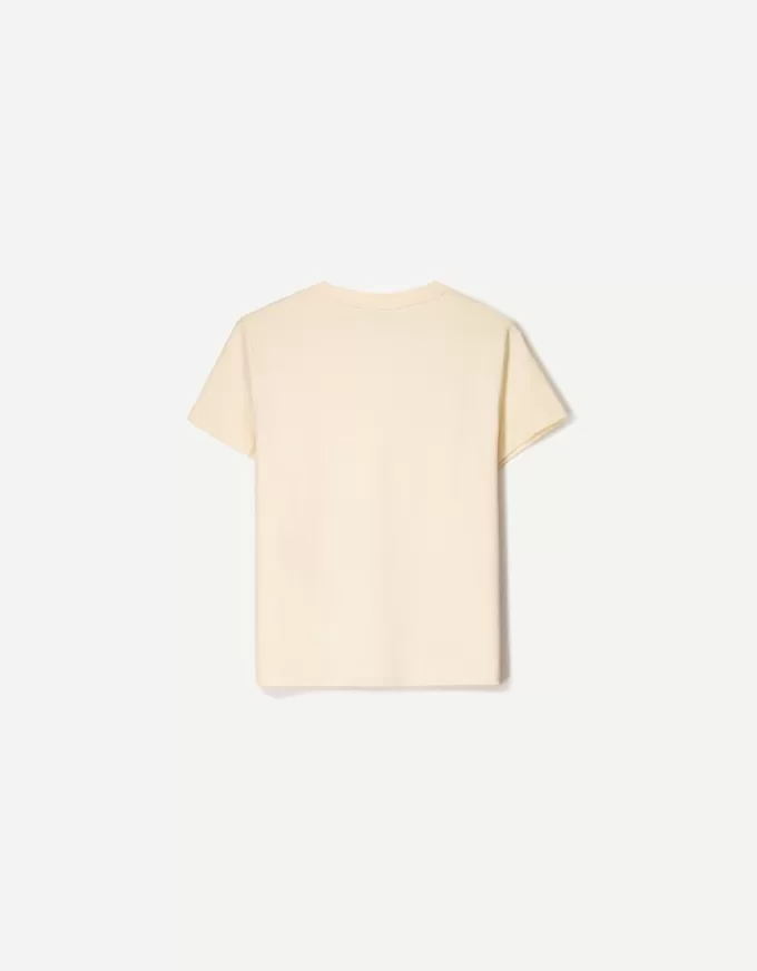 T-shirt in cotone pesante a manica corta