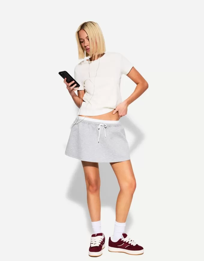 T-shirt in cotone pesante a manica corta