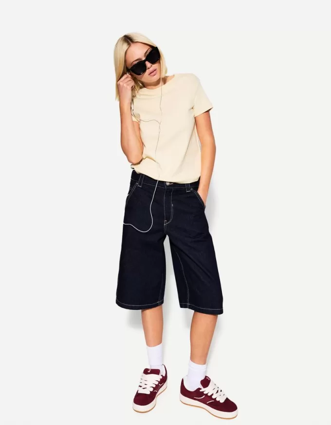 T-shirt in cotone pesante a manica corta