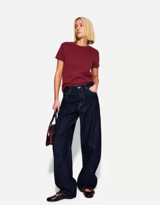 T-shirt in cotone pesante a manica corta