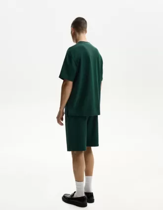 T-shirt in peluche a maniche corte