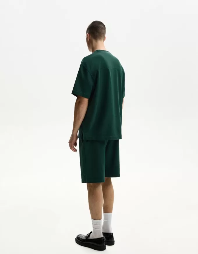 T-shirt in peluche a maniche corte