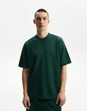 T-shirt in peluche a maniche corte