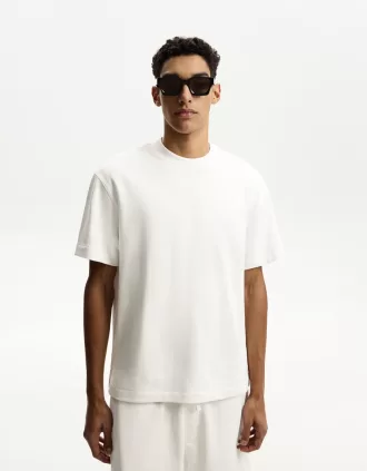 T-shirt in peluche a maniche corte