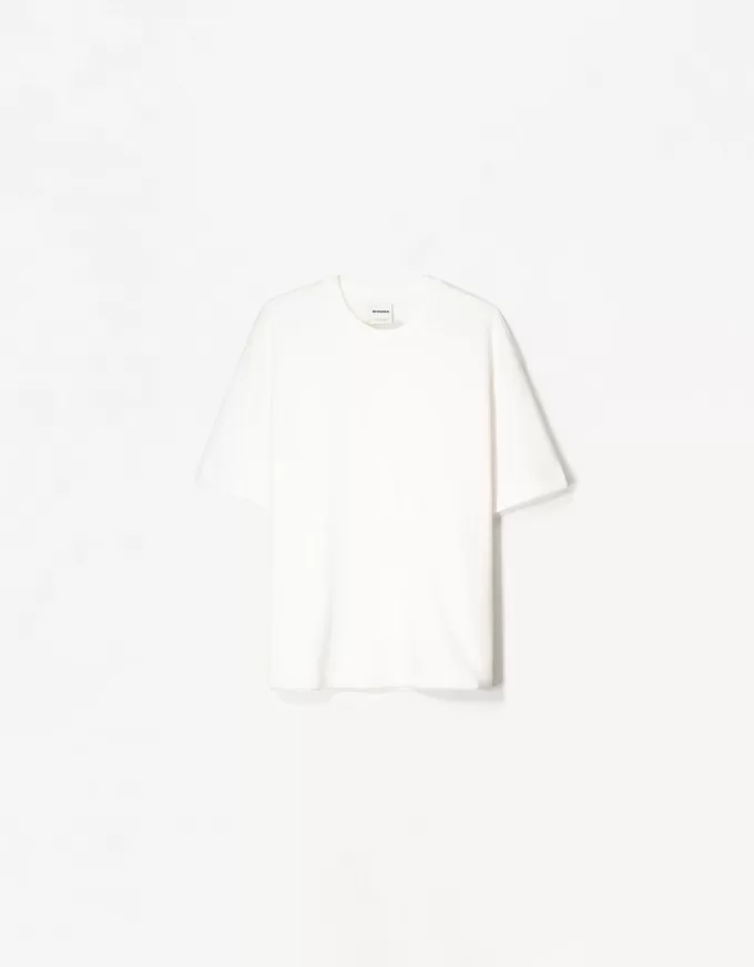 T-shirt in peluche a maniche corte