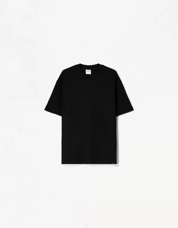 T-shirt in peluche a maniche corte