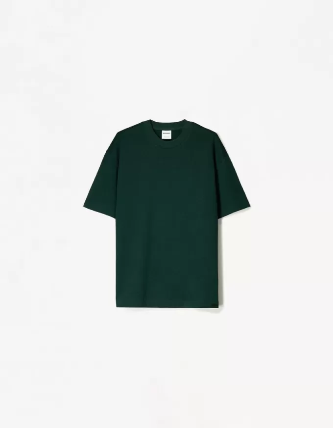 T-shirt in peluche a maniche corte