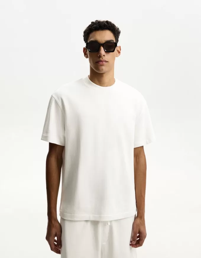 T-shirt in peluche a maniche corte