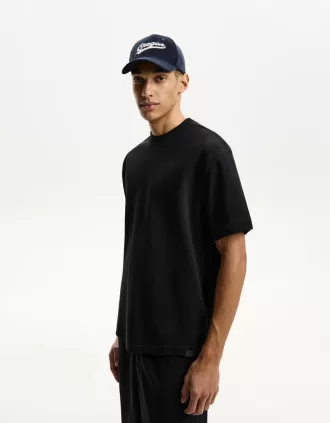 T-shirt in peluche a maniche corte