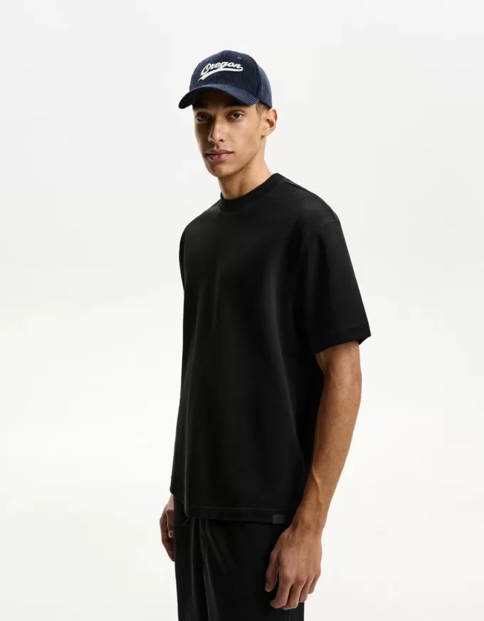 T-shirt in peluche a maniche corte