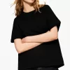 T-shirt oversize in cotone pesante a maniche corte