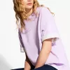 T-shirt oversize in cotone pesante a maniche corte