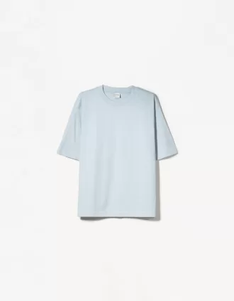 T-shirt oversize in cotone pesante a maniche corte