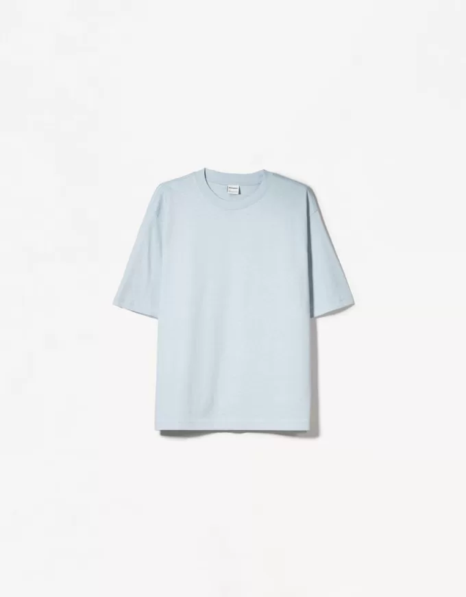 T-shirt oversize in cotone pesante a maniche corte