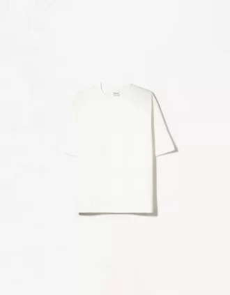 T-shirt oversize in cotone pesante a maniche corte