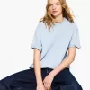 T-shirt oversize in cotone pesante a maniche corte