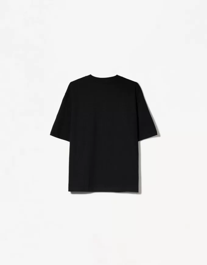 T-shirt oversize in cotone pesante a maniche corte