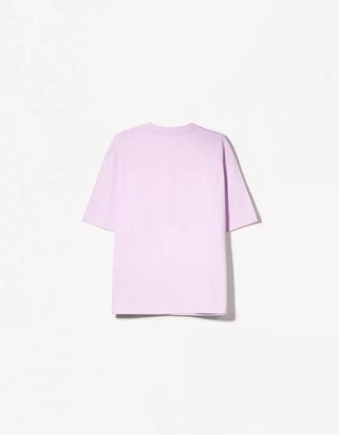 T-shirt oversize in cotone pesante a maniche corte