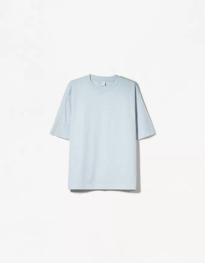 T-shirt oversize in cotone pesante a maniche corte